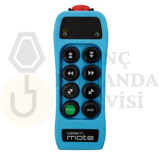Telem Mote Vinç Uzaktan Kumandası Acil Stop Mantarlı