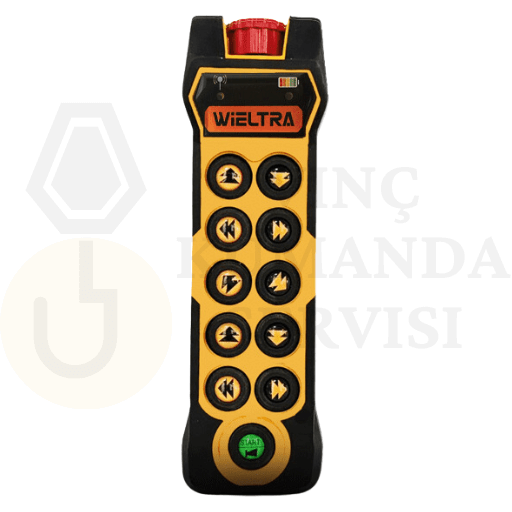 Wieltra 1020 10 butonlu vinç uzaktan kumandası, güvenli ve yüksek performanslı vinç kontrolü sağlar. Fiyat ve hizmetler hakkında daha fazla bilgi için tıklayın.