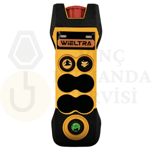 Wieltra EVO202 2 butonlu tek hızlı vinç uzaktan kumandası, basit ve güvenli vinç kontrolü sağlar. Fiyat ve hizmet bilgileri için tıklayın.