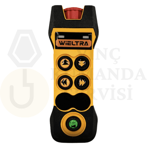 Wieltra EVO404 4 butonlu tek hızlı vinç uzaktan kumandası, güvenli ve pratik vinç kontrolü sağlar. Fiyatlar ve hizmet detayları için tıklayın.