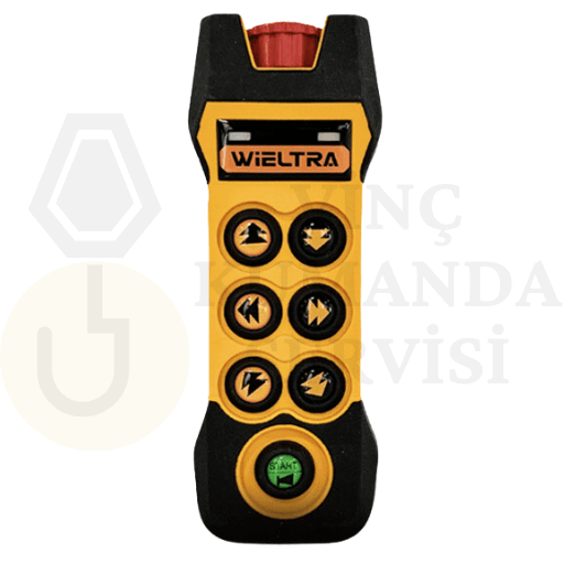 Wieltra EVO606 6 butonlu tek hızlı vinç uzaktan kumandası, güvenli ve verimli vinç kontrolü sunar. Fiyat ve hizmetler hakkında daha fazla bilgi için tıklayın.
