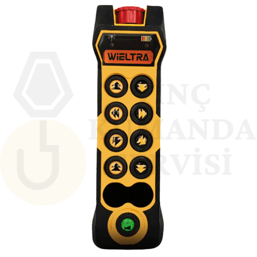 Wieltra EVO808 8 butonlu tek hızlı vinç uzaktan kumandası, güvenli ve verimli vinç kontrolünü sağlar. Fiyatlar ve hizmet detayları için tıklayın.
