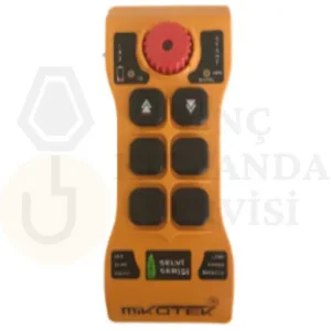 Mikotek Selvi 202 vinç kumandası, çift hızlı ve 2 hareketli yapısıyla hassas kontrol ve yüksek güvenlik sunar.