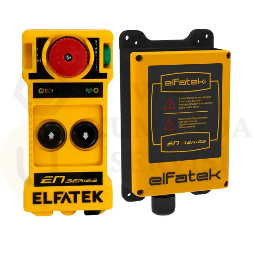 Elfatek EN MID 201 2 Butonlu Tek Hızlı Kablosuz Vinç Kumandası Seti