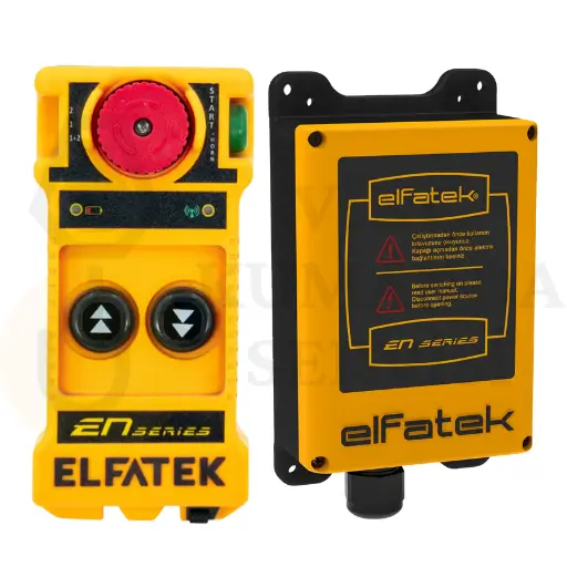 Elfatek EN MID 202 2 Butonlu Çift Hızlı Kablosuz Vinç Kumandası Seti