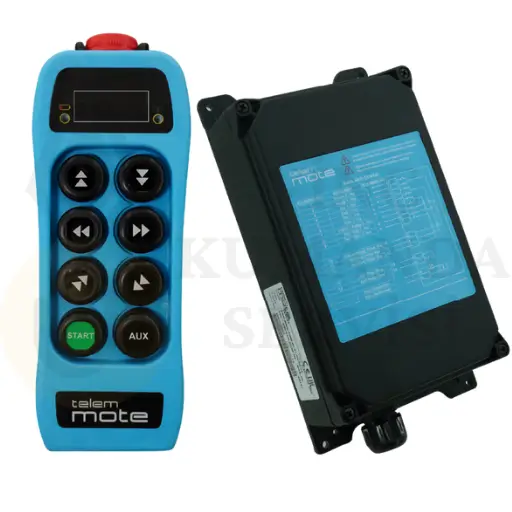Telemmote TLM-01 6 Butonlu Çift Hızlı Kablosuz Vinç Kumandası Seti - IP65