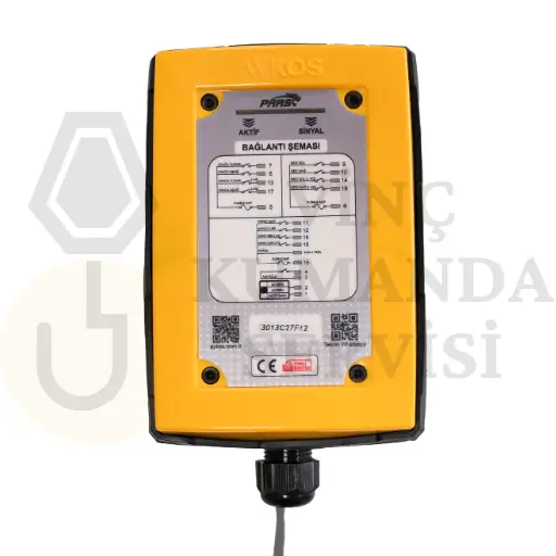 Aykos Orion P108 Çift Hızlı 8 Butonlu Vinç Kumanda Alıcı Kutusu - Orijinal Yedek Ünite