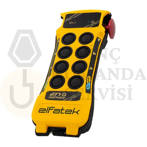 Elfatek EN-Q 6 Butonlu Çift Hızlı Vinç Kumanda El Kumandası Perspektif Görünüm
