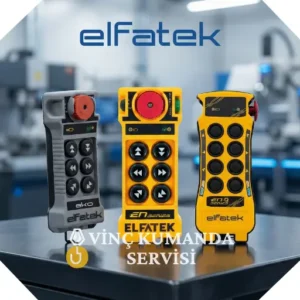 Endüstriyel Elfatek vinç uzaktan kumanda cihazları ve kontrol üniteleri