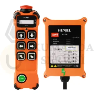 Henjel H106 6 Butonlu Tek Hızlı Kablosuz Vinç Kumandası Seti - Standart Kontrol