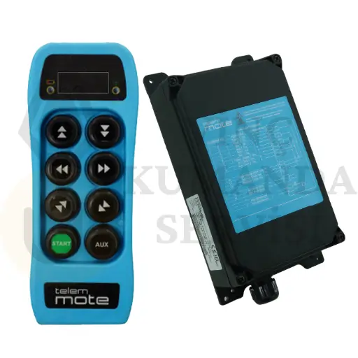 Telemmote Standart 6 Butonlu Çift Hızlı Kablosuz Vinç Kumandası Seti - Endüstriyel Tip