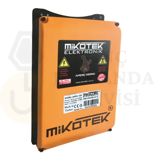 Mikotek Ardıç 202 vinç kumanda sistemi alıcı kutusu ve dış panel görünümü