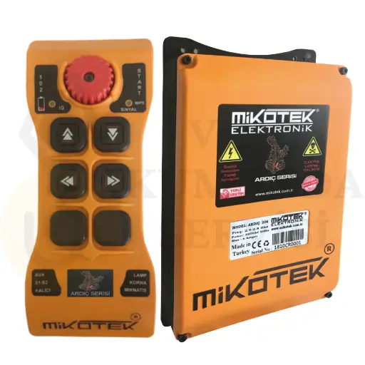 Mikotek Ardıç 204 çift hızlı vinç kumanda seti ve alıcı ünitesi