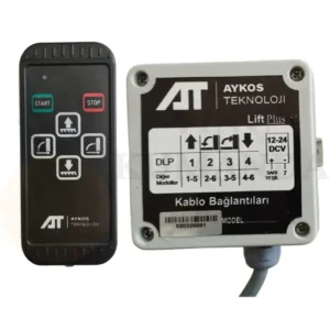 Aykos Jumbo Lift endüstriyel vinç uzaktan kumanda seti, kumanda ve alıcı ünitesi