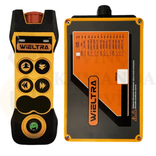 Wieltra EVO404 model 4 butonlu tek hızlı endüstriyel vinç uzaktan kumanda seti ve EVO 404 yedek parça