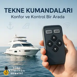 A professional marine-grade wireless remote control system designed for yachts and boats to ensure safe maneuvering and docking.