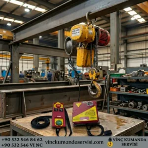 Elektrikli caraskal uzaktan kumanda seti – 220V tek fazlı verici ve alıcı ünite